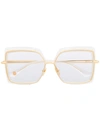 Dita Eyewear Narcissus Square Sunglasses In Gold