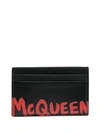 ALEXANDER MCQUEEN LOGO印花卡夹