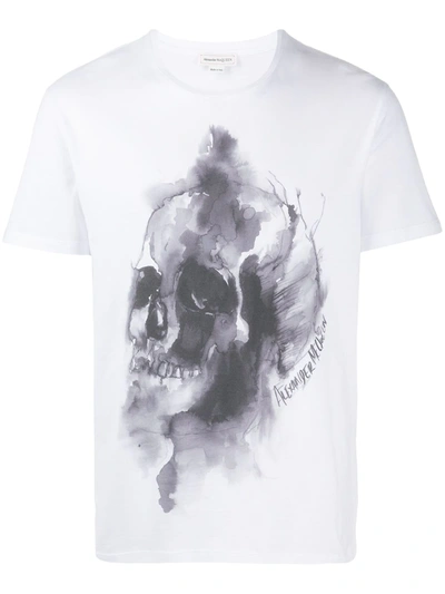 Alexander Mcqueen Graphic Print T-shirt In White