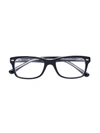 Ray-ban Junior Rectangular Glasses In Black