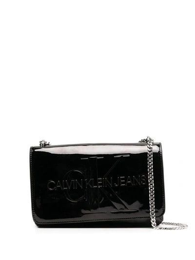 Calvin Klein Convertible Shoulder Bag In Black