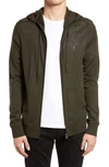 ALLSAINTS MODE SLIM FIT MERINO WOOL ZIP HOODIE,MK130D