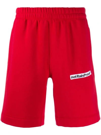 Styland Not Rain Proof Track Shorts In Red