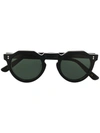 Lesca Round Frame Sunglasses In Schwarz