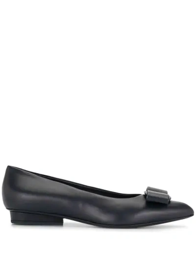 Ferragamo Women's Viva Embellished Slip On Pumps In Blue