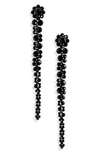 Simone Rocha Beaded Drop Earrings In Jet