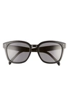 CELINE 55MM POLARIZED CAT EYE SUNGLASSES,CL40152IW5501D