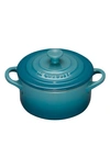 Le Creuset 8 Oz. Mini Round Cocotte In Caribbean