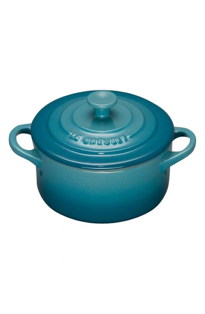 Le Creuset 8 Oz. Mini Round Cocotte In Caribbean