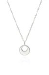 ANNA BECK SMALL OPEN CIRCLE NECKLACE,NK10088-TWT