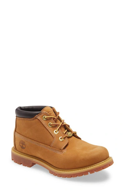 Timberland Nellie Chukka Leather Ankle Boots In Wheat Beige-neutral