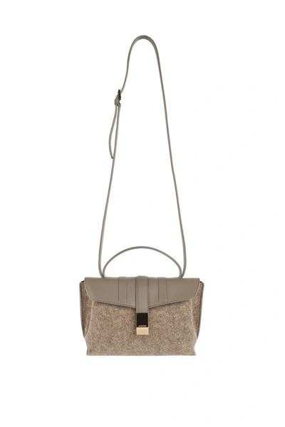 Agnona Crossbody Handbag In Beige