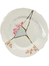 Seletti Crack Detail Plate In White