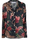 Desmond & Dempsey Soleia Long Pyjama Set In Blue