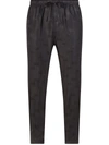 Dolce & Gabbana Logo-jacquard Drawstring Track Pants In Black