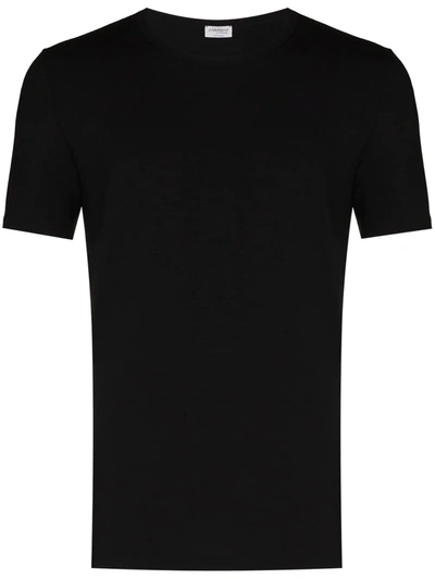 Zimmerli Pureness Stretch-jersey T-shirt In Black