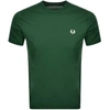 FRED PERRY FRED PERRY RINGER T SHIRT GREEN