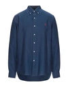 Polo Ralph Lauren Classic Fit Solid Navy Short Sleeve Linen Button-down Shirt In Dark Blue