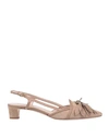 TOD'S TOD'S WOMAN PUMPS BEIGE SIZE 7 SOFT LEATHER,11916600DX 11