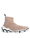Redv Mesh High-top Sneakers In Bronze