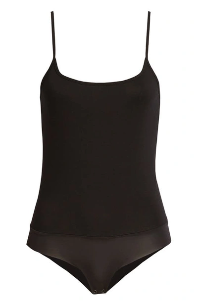 L Agence Ford Spaghetti Tank Bodysuit In Black