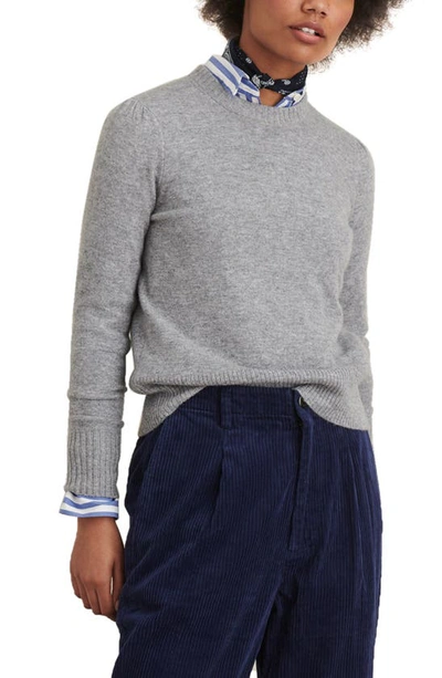 Alex Mill Claire Merino Wool And Cashmere-blend Sweater In Heather Grey