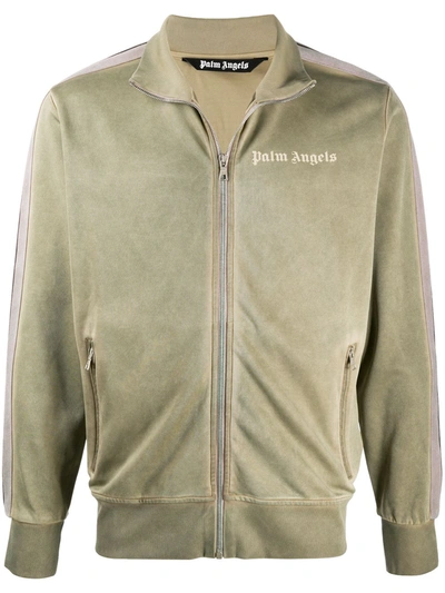 Palm Angels Cotton Jacket In Green