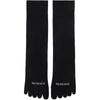 Balenciaga Women's Logo-embellished Jersey Socks In Black
