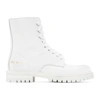 COMMON PROJECTS WHITE LUG SOLE COMBAT BOOTS