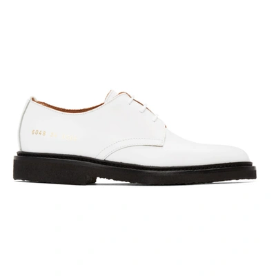 Common Projects Colour Block Lace-up Oxford Shoes In White