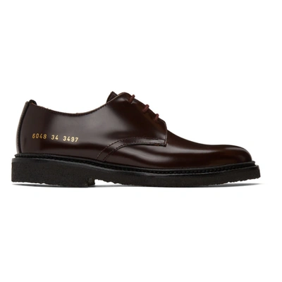 Common Projects Burgundy Standard Derbys In 3497 Oxbloo
