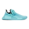 ADIDAS ORIGINALS BY PHARRELL WILLIAMS BLUE HU NMD SNEAKERS