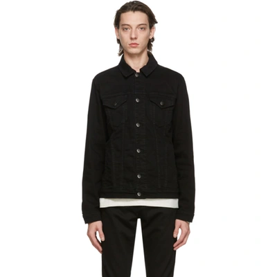 Frame Slim-fit Denim Jacket In Coal