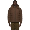 ERMENEGILDO ZEGNA ERMENEGILDO ZEGNA BROWN DOWN STRATOS PUFFER JACKET