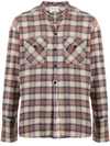 GREG LAUREN CLASSIC STUDIO DISTRESSED FLANNEL SHIRT