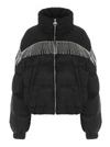 CHIARA FERRAGNI CHIARA FERRAGNI CRYSTAL FRINGE PUFFER JACKET