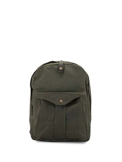 Filson Distressed-effect Cotton Backpack In Green