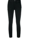 Paige Skinny Fit Cropped Jeans In Black