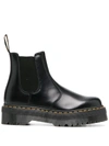 Dr. Martens' Dr. Martens 2976 Quad Leather Platform Chelsea Boots In Black