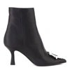 ALDO CASTAGNA CAMILLA SATIN BOOTS WITH JEWEL DETAIL,CAMILLA RASO NERO