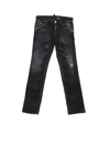 DSQUARED2 DESTROYED EFFECT CLEMENT JEANS IN BLACK