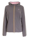 K-WAY LILY WARM DOUBLE PUFFER JACKET IN GREY