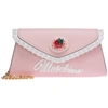 MOSCHINO MOSCHINO LOGO ICING EFFECT CLUTCH BAG