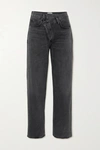 Agolde Criss Cross Jean In Synchronize In Black