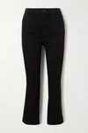 J BRAND FRANKY CROPPED HIGH-RISE BOOTCUT JEANS