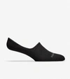 Cole Haan Men's Casual Cushion Sock Liner - 2 Pack - Black