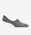 Cole Haan Men's Casual Cushion Sock Liner - 2 Pack - Black