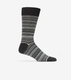 Cole Haan Men's Multi Stripe Crew Socks In Black