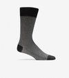 Cole Haan Men's Mini Check Neat Crew Socks