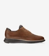 Cole Haan Men's 2.zerøgrand Lined Laser Wingtip Oxford Shoes - Brown Size 15 In British Tan-java